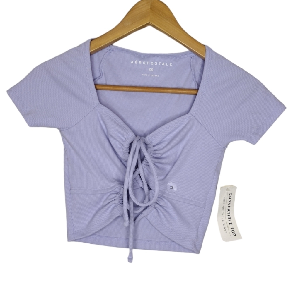 NWT Aéropostale Ties Multiple Ways Convertible Crop Top